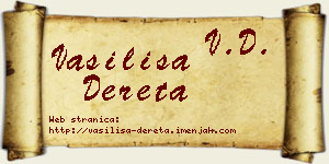Vasilisa Dereta vizit kartica